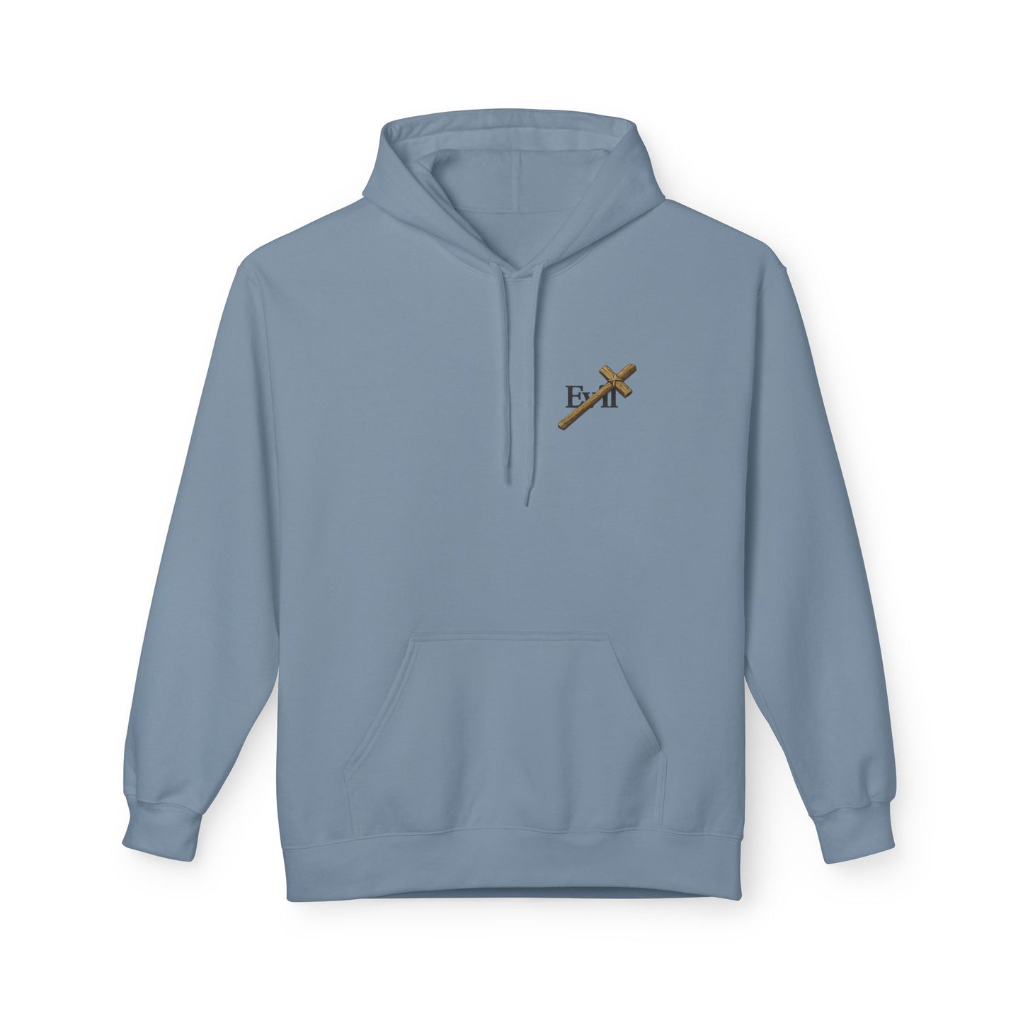 Cross Out Evil Christian Hoodie