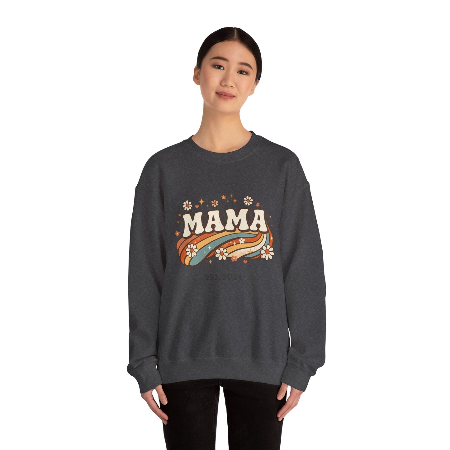 Mama Retro Flower Sweatshirt