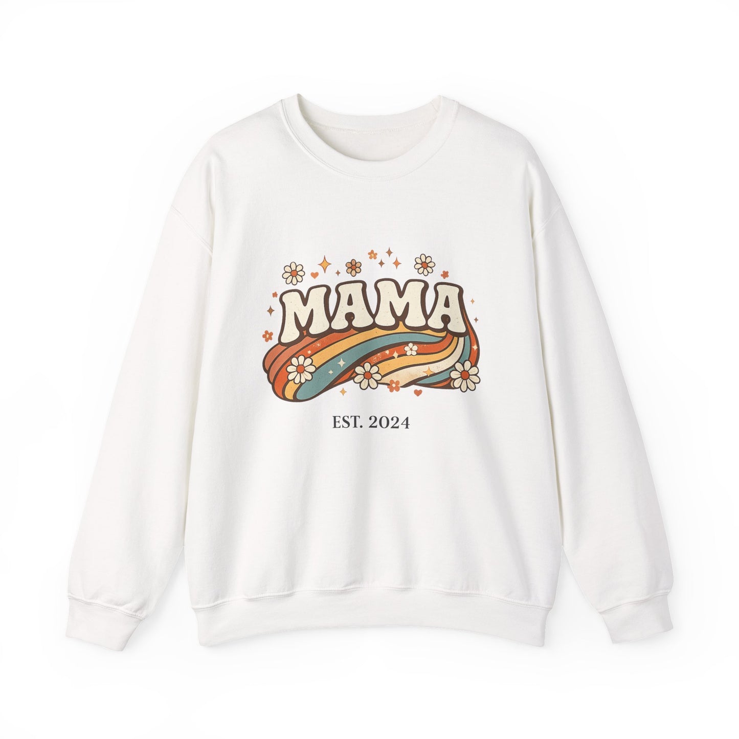 Mama Retro Flower Sweatshirt