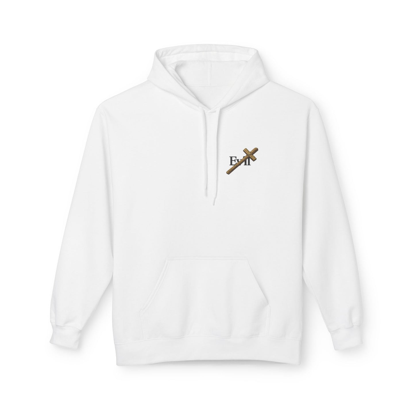 Cross Out Evil Christian Hoodie