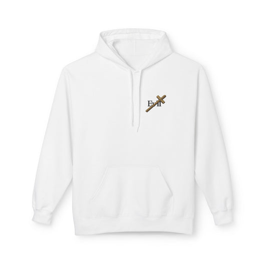 Cross Out Evil Christian Hoodie