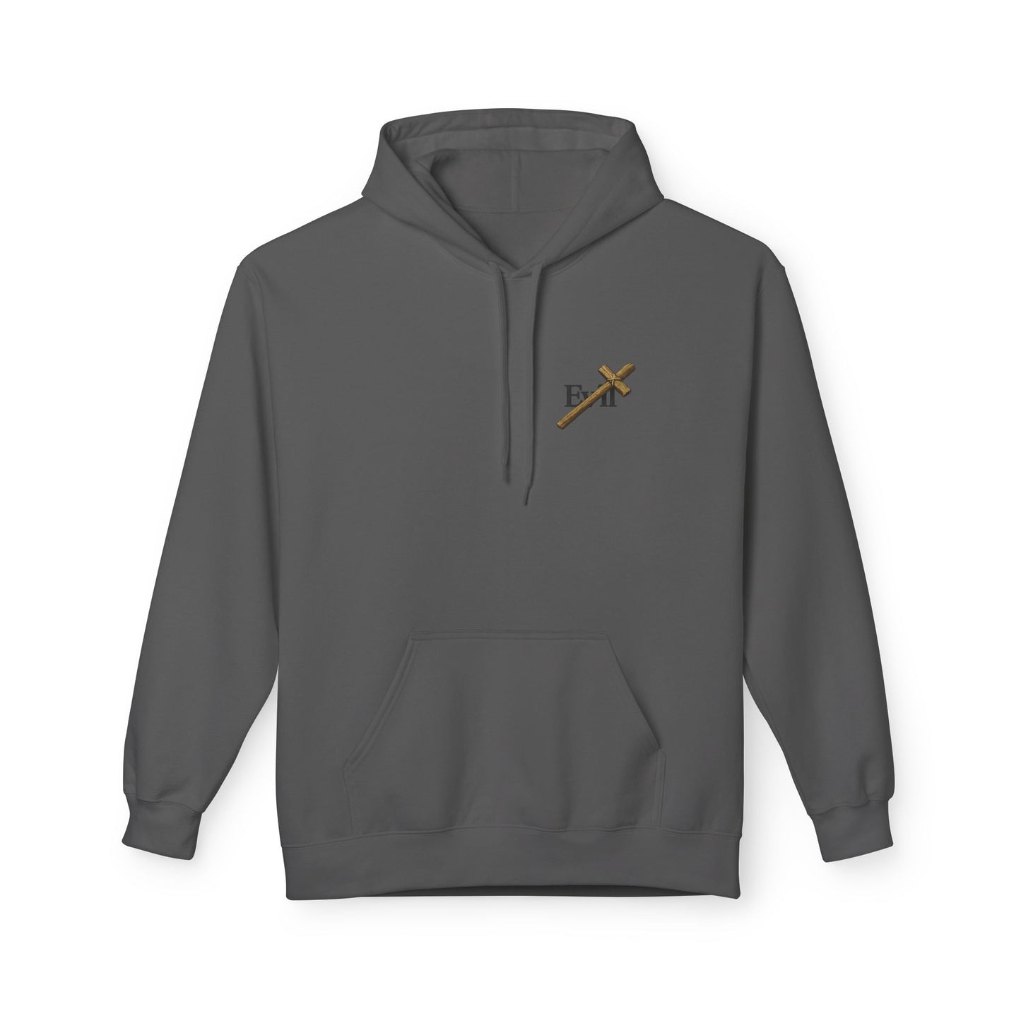 Cross Out Evil Christian Hoodie