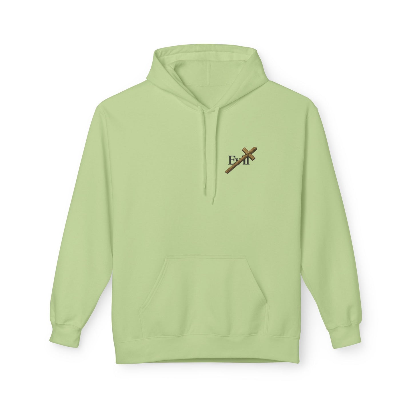 Cross Out Evil Christian Hoodie