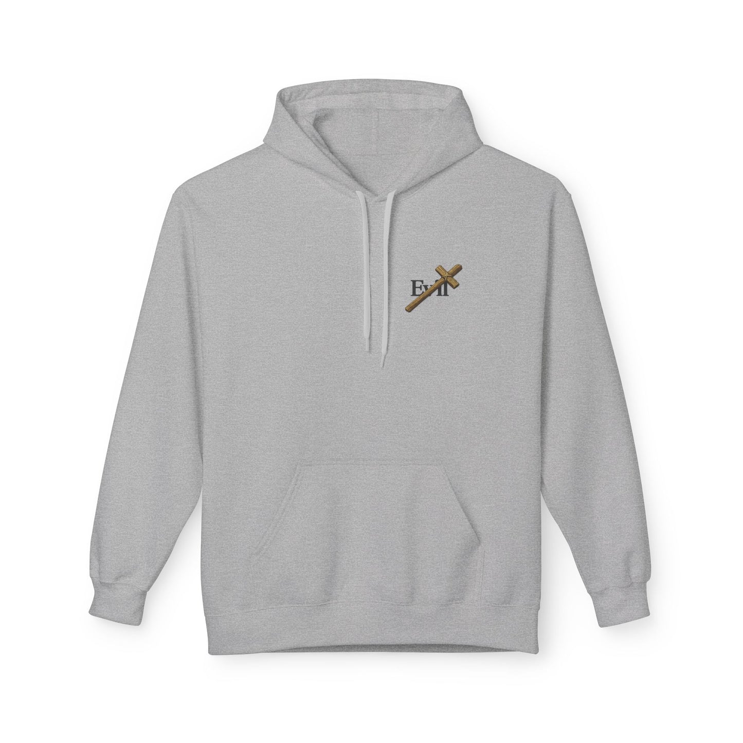 Cross Out Evil Christian Hoodie