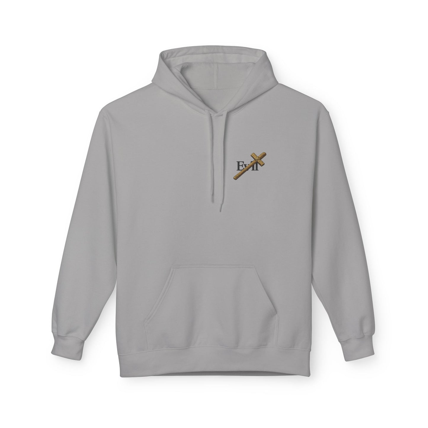 Cross Out Evil Christian Hoodie