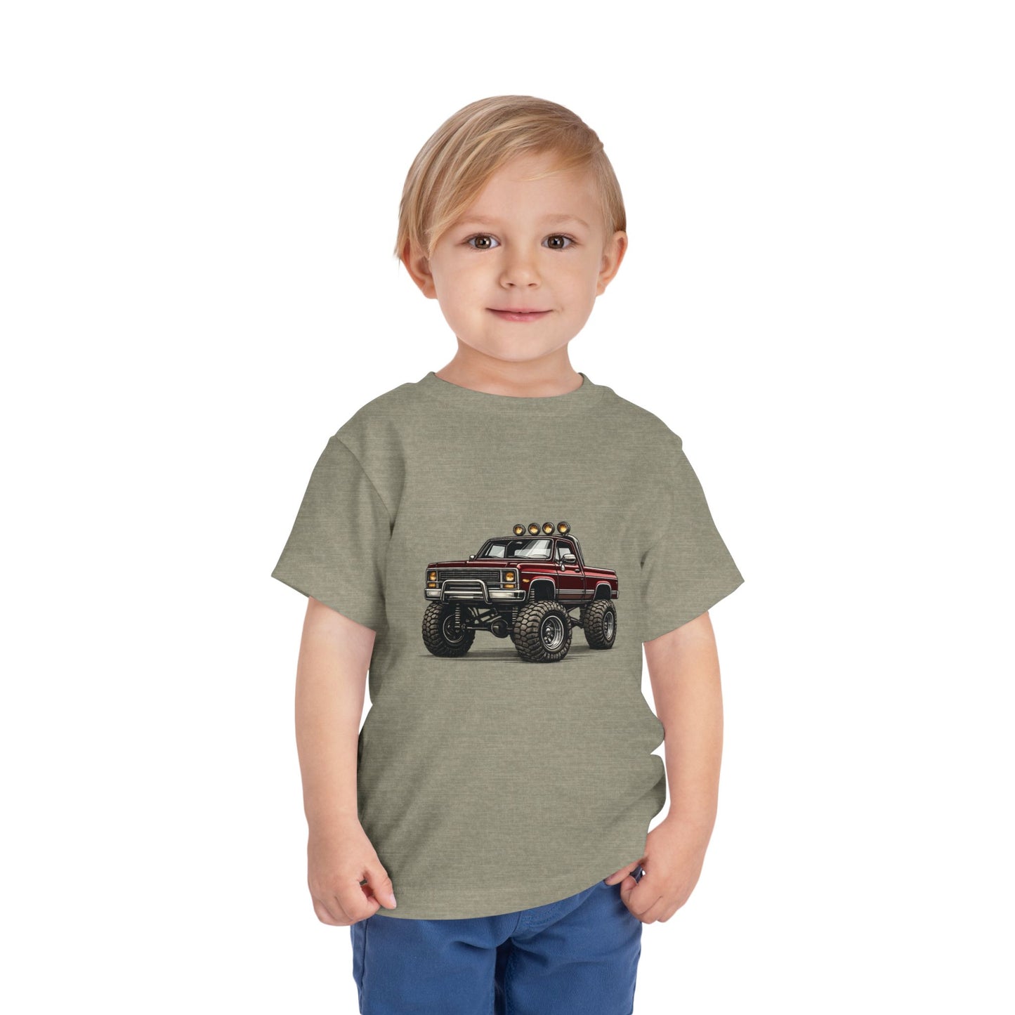 Red Monster Truck Toddler Tee