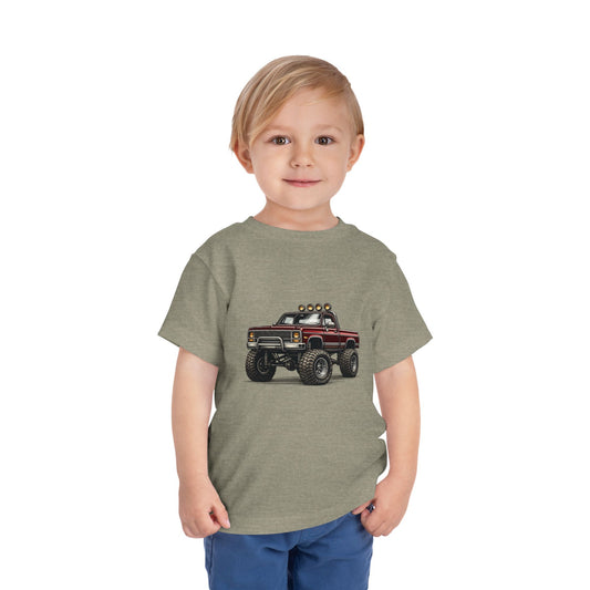 Red Monster Truck Toddler Tee