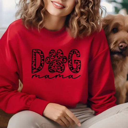 Loose Autumn Winter Dog Mom Style Shirt